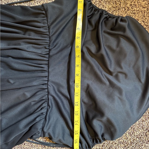 Ford Black Ruched Cowl Neck Midi Dress - Picture 12 of 12